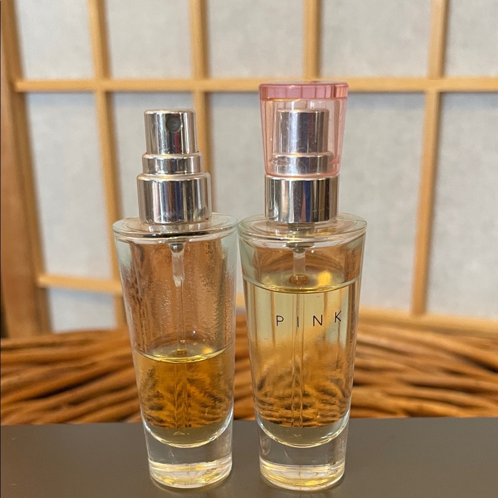 PINK Victoria's Secret Women's Fragrance Set - Gold and Pink .25 oz